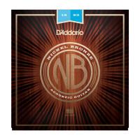 Комплект струн для акустичної гітари D'ADDARIO NB1253 NICKEL BRONZE LIGHT 12-53