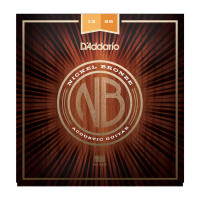 Комплект струн для акустичної гітари D'ADDARIO NB1256 NICKEL BRONZE LIGHT TOP / MEDIUM BOTTOM 12-56