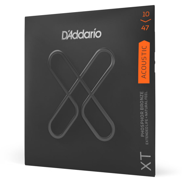 Комплект струн для акустичної гітари D'ADDARIO XTAPB1047 XT Phosphor Bronze Extra Light 10-47