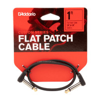 Інструментальний патч-кабель D'ADDARIO PW-FPRR-01 Custom Series Flat Patch Cable 1'