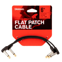 Інструментальний патч-кабель D'ADDARIO PW-FPRR-206 Custom Series Flat Patch Cables 6"