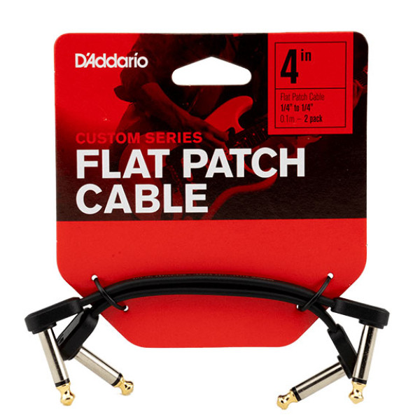 Інструментальний патч-кабель D'ADDARIO PW-FPRR-204 Custom Series Flat Patch Cables 4"