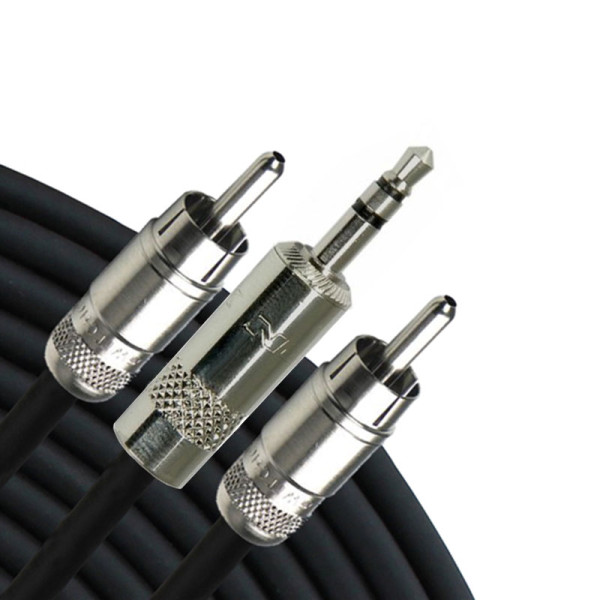 Інсертний кабель RAPCO HORIZON YN1-C-10 Y-Cable 3.5mm TRS-RCA Male (3m)
