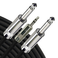 Інсертний кабель RAPCO HORIZON YN1-P-10 Y-Cable 3.5mm TRS - TS 1/4" (3m)