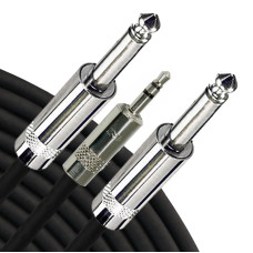 Інсертний кабель RAPCO HORIZON YN1-P-10 Y-Cable 3.5mm TRS - TS 1/4" (3m)