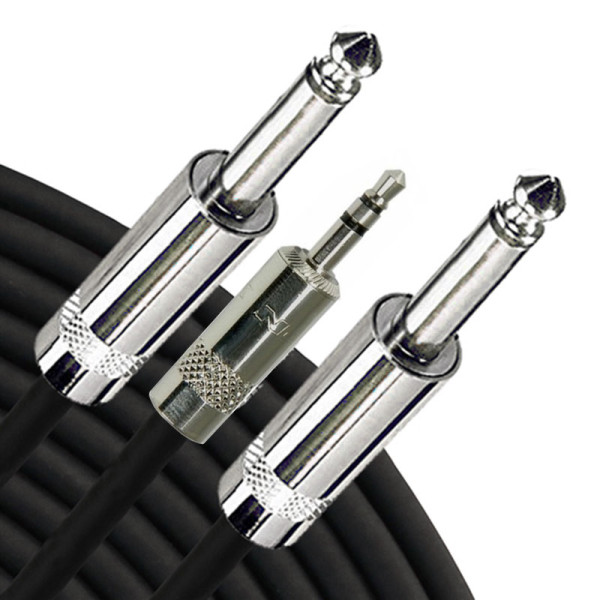 Інсертний кабель RAPCO HORIZON YN1-P-10 Y-Cable 3.5mm TRS - TS 1/4" (3m)