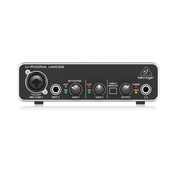 Аудіоінтерфейс BEHRINGER U-PHORIA UMC22