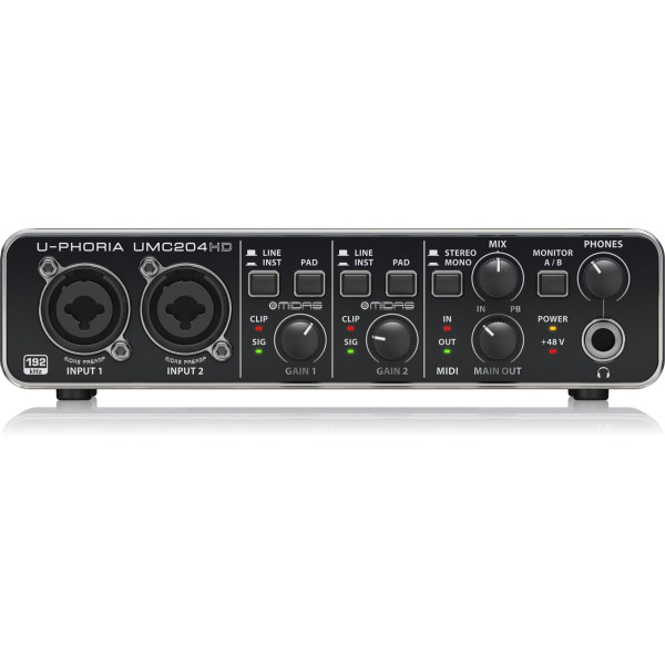 Аудіоінтерфейс BEHRINGER U-PHORIA UMC204HD