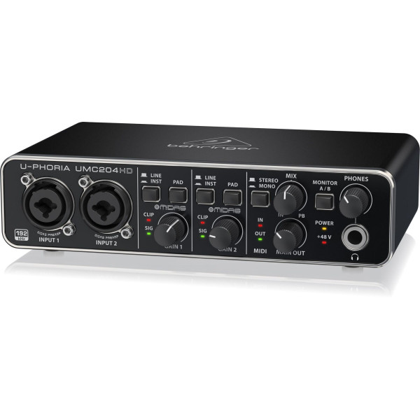 Аудіоінтерфейс BEHRINGER U-PHORIA UMC204HD