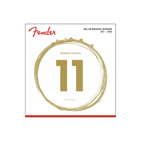 Комплект струн для акустичної гітари FENDER 70CL 80/20 BRONZE 11-52