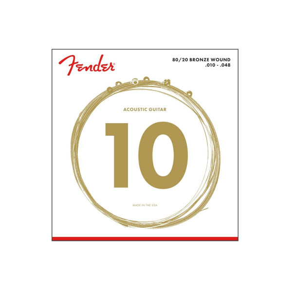 Комплект струн для акустичної гітари FENDER 70XL 80/20 BRONZE 10-48
