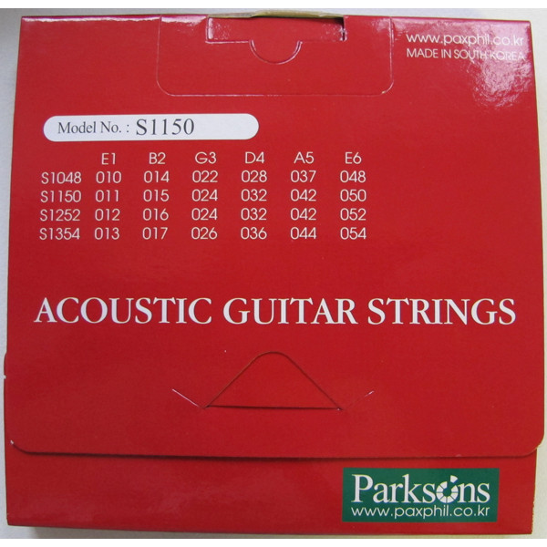Комплект струн для акустичної гітари PARKSONS S1150 ACOUSTIC L (11-50)