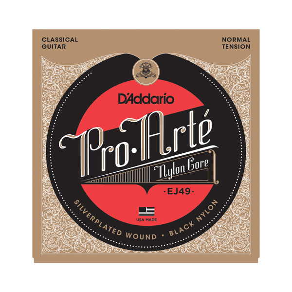 Комплект струн для класичної гітари D'ADDARIO EJ49 PRO-ARTE BLACK TREBLE NORMAL TENSION