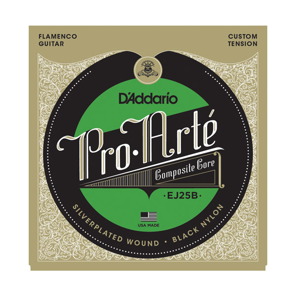 Комплект струн для класичної гітари D'ADDARIO EJ25B PRO ARTE COMPOSITES FLAMENCO BLACK NYLON