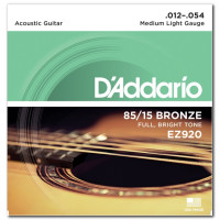 Комплект струн для акустичної гітари D'ADDARIO EZ920 BRONZE MEDIUM LIGHT 12-54