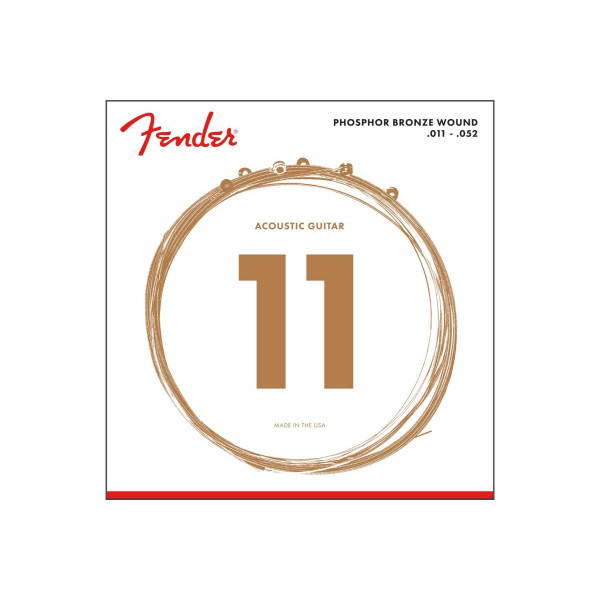 Комплект струн для акустичної гітари FENDER 60CL PHOSPHOR BRONZE 11-52