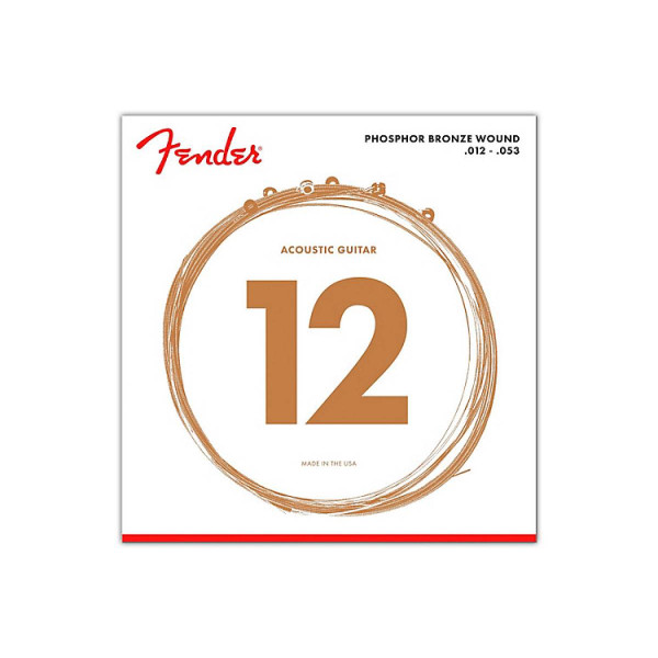Комплект струн для акустичної гітари FENDER 60L PHOSPHOR BRONZE 12-53