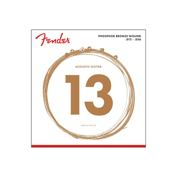 Комплект струн для акустичної гітари FENDER 60M PHOSPHOR BRONZE 13-56