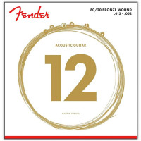 Комплект струн для акустичної гітари FENDER 70L 80/20 BRONZE 12-52