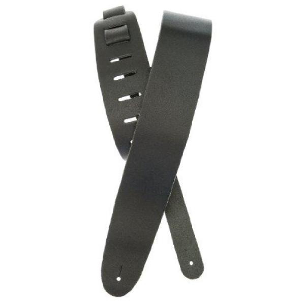 Гітарний ремінь D'ADDARIO 25BL00 Basic Classic Leather Guitar Strap, Black