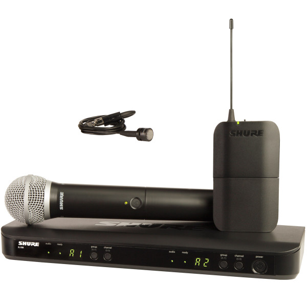 Радіосистема з ручним і петличним мікрофоном SHURE BLX1288E/CVL