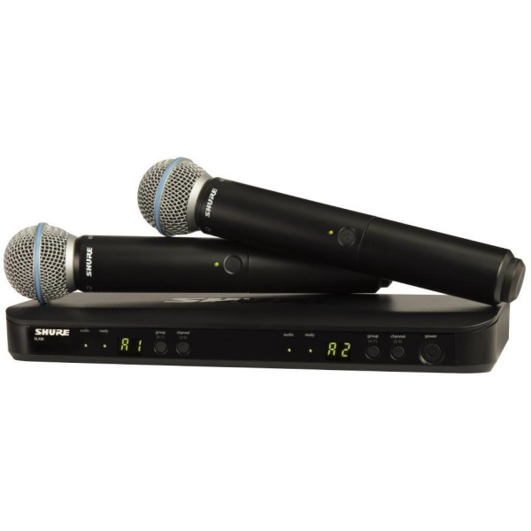 Радіосистема з двома ручними мікрофонами SHURE BLX288E/B58