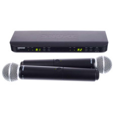 Радіосистема з двома ручними мікрофонами SHURE BLX288E/SM58