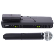 Радіосистема з ручним мікрофоном і напоясним передавачем SHURE BLX1288E/SM58
