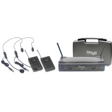 Радіосистема з двома наголовними мікрофонами STAGG SUW50 HH FH EU UHF WIRLSS 2HEADST