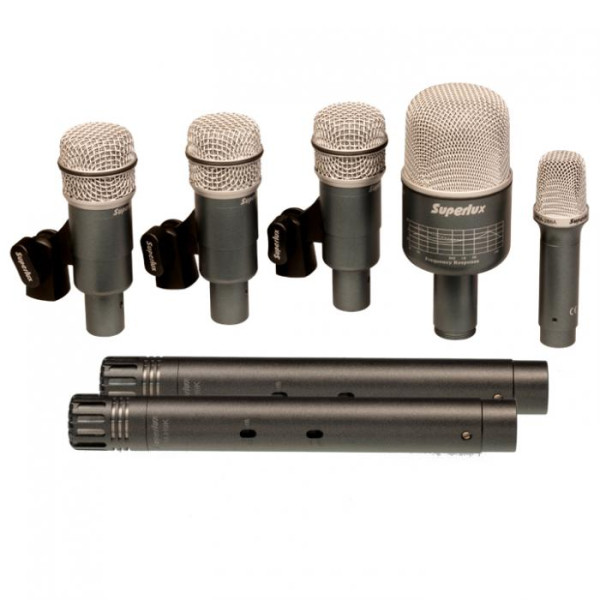 Набір мікрофонів для барабанів SUPERLUX DRKB5C2MKII