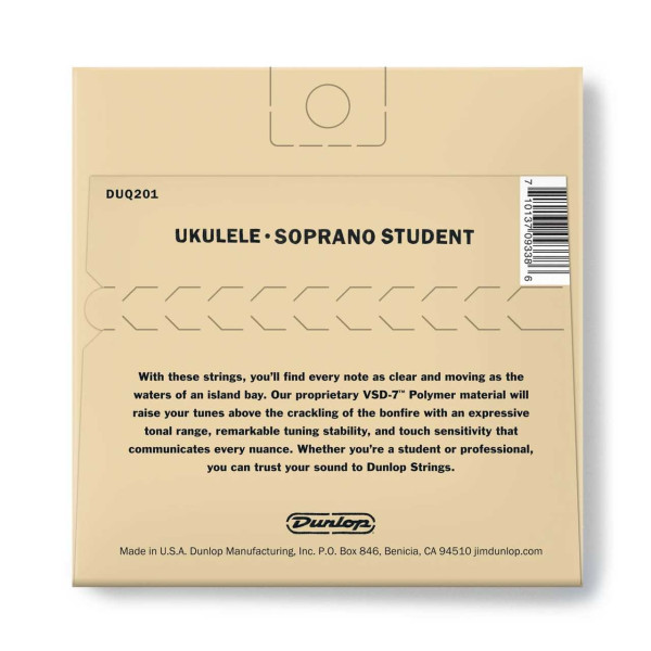 Комплект струн для укулеле DUNLOP DUQ201 UKULELE SOPRANO STUDENT