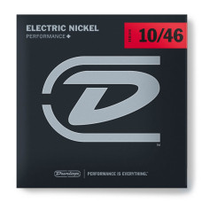 Комплект струн для електрогітари DUNLOP DEN1046 PERFORMANCE+ ELECTRIC GUITAR STRINGS (10-46)