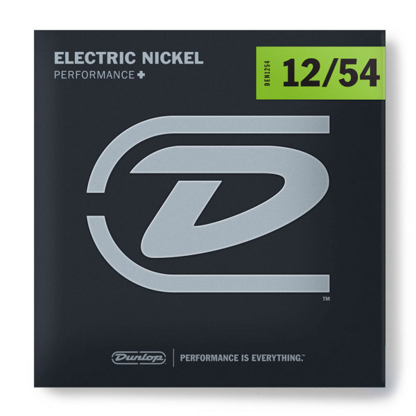 Комплект струн для електрогітари DUNLOP DEN1254 PERFORMANCE+ ELECTRIC GUITAR STRINGS (12-54)