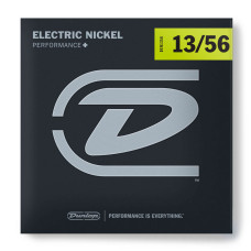Комплект струн для електрогітари DUNLOP DEN1356 PERFORMANCE+ ELECTRIC GUITAR STRINGS (13-56)
