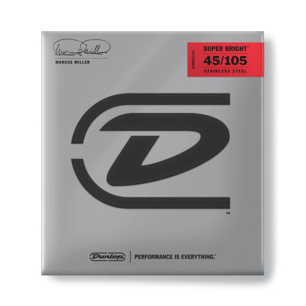 Комплект струн для бас-гітари DUNLOP DBMMS45105 MARCUS MILLER SUPER BRIGHT 45-105