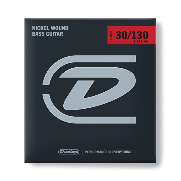 Комплект струн для бас-гітари DUNLOP DBN30130 NICKEL PLATED STEEL MEDIUM 6 STRING (30-130)
