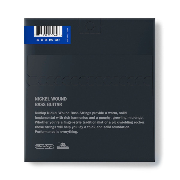 Комплект струн для бас-гітари DUNLOP DBN45125T NICKEL PLATED STEEL MEDIUM 5 TAPERED B 45-125
