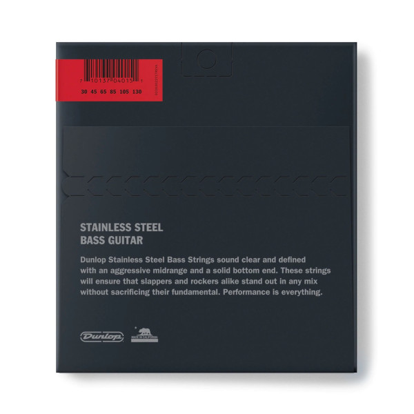 Комплект струн для бас-гітари DUNLOP DBS30130 STAINLESS STEEL MEDIUM 6 STRING (30-130)