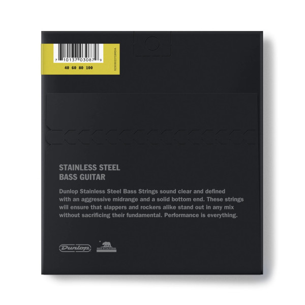 Комплект струн для бас-гітари DUNLOP DBS40100 STAINLESS STEEL LIGHT 40-100