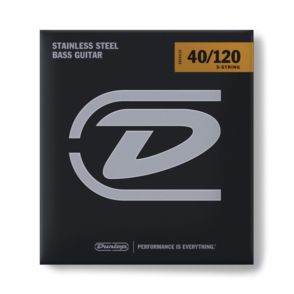 Комплект струн для бас-гітари DUNLOP DBS40120 STAINLESS STEEL LIGHT 5 STRING 40-120