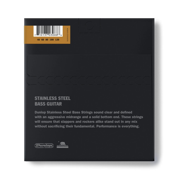 Комплект струн для бас-гітари DUNLOP DBS40120 STAINLESS STEEL LIGHT 5 STRING 40-120