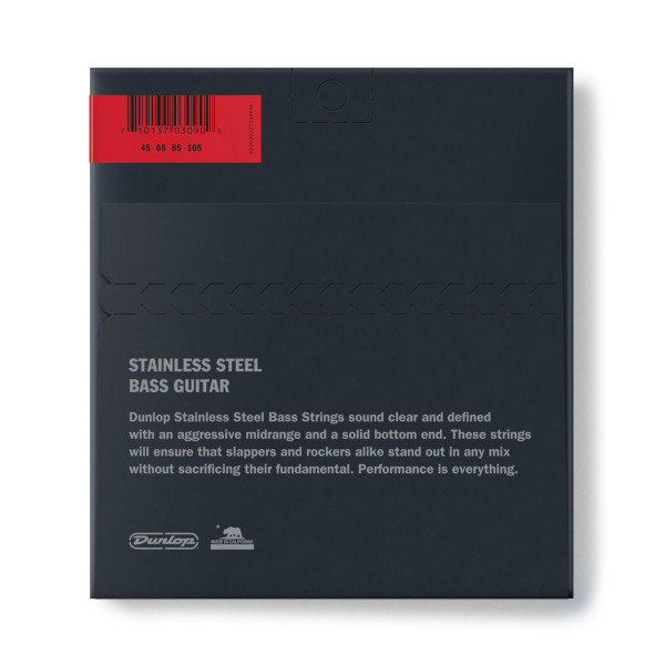 Комплект струн для бас-гітари DUNLOP DBS45105 STAINLESS STEEL MEDIUM 45-105