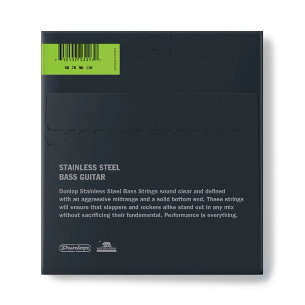 Комплект струн для бас-гітари DUNLOP DBS50110 STAINLESS STEEL HEAVY 50-110