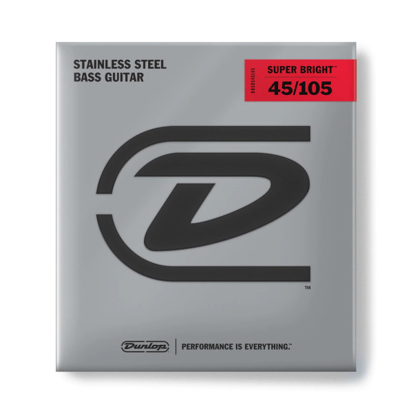 Комплект струн для бас-гітари DUNLOP DBSBS45105 SUPER BRIGHT STEEL 45-105