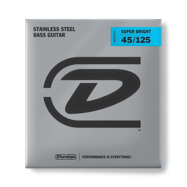 Комплект струн для бас-гітари DUNLOP DBSBS45125 SUPER BRIGHT STEEL 45-125