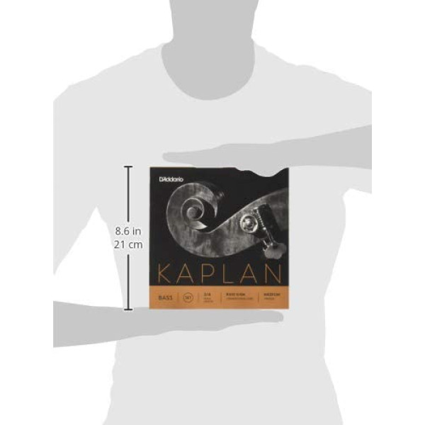 Комплект струн для контрабаса D'ADDARIO KAPLAN BASS STRING SET 3/4 Scale, Medium Tension