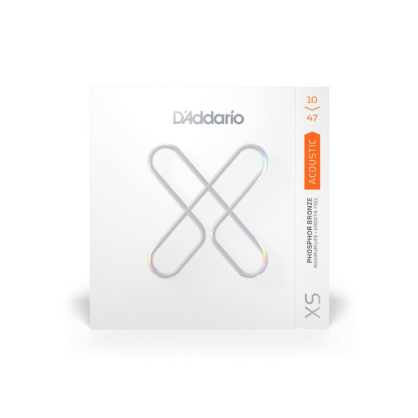 Комплект струн для акустичної гітари D'ADDARIO XSAPB1047 XS PHOSPHOR BRONZE EXTRA LIGHT (10-47)