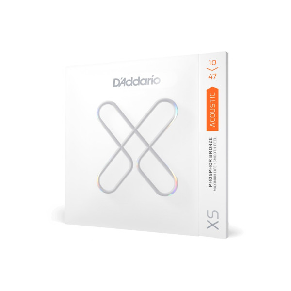 Комплект струн для акустичної гітари D'ADDARIO XSAPB1047 XS PHOSPHOR BRONZE EXTRA LIGHT (10-47)