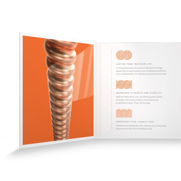 Комплект струн для акустичної гітари D'ADDARIO XSAPB1047 XS PHOSPHOR BRONZE EXTRA LIGHT (10-47)