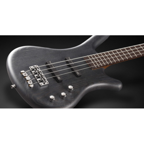 Бас-гітара WARWICK Teambuilt Pro Series Corvette Ash, 4-String P/P (Nirvana Black Transparent Satin)